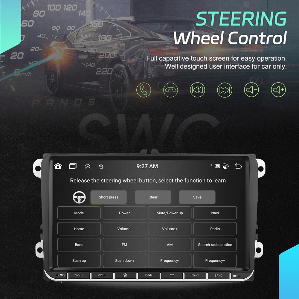 Autoradio 2 DIN – Android Autoradio – Carplay Radio – Multimedia Radio – Auto Stereo – 9 Inch HD Touchscreen – Achteruitrijcamera Inclusief – 8 Core Processor 6GB RAM 128GB Opslag