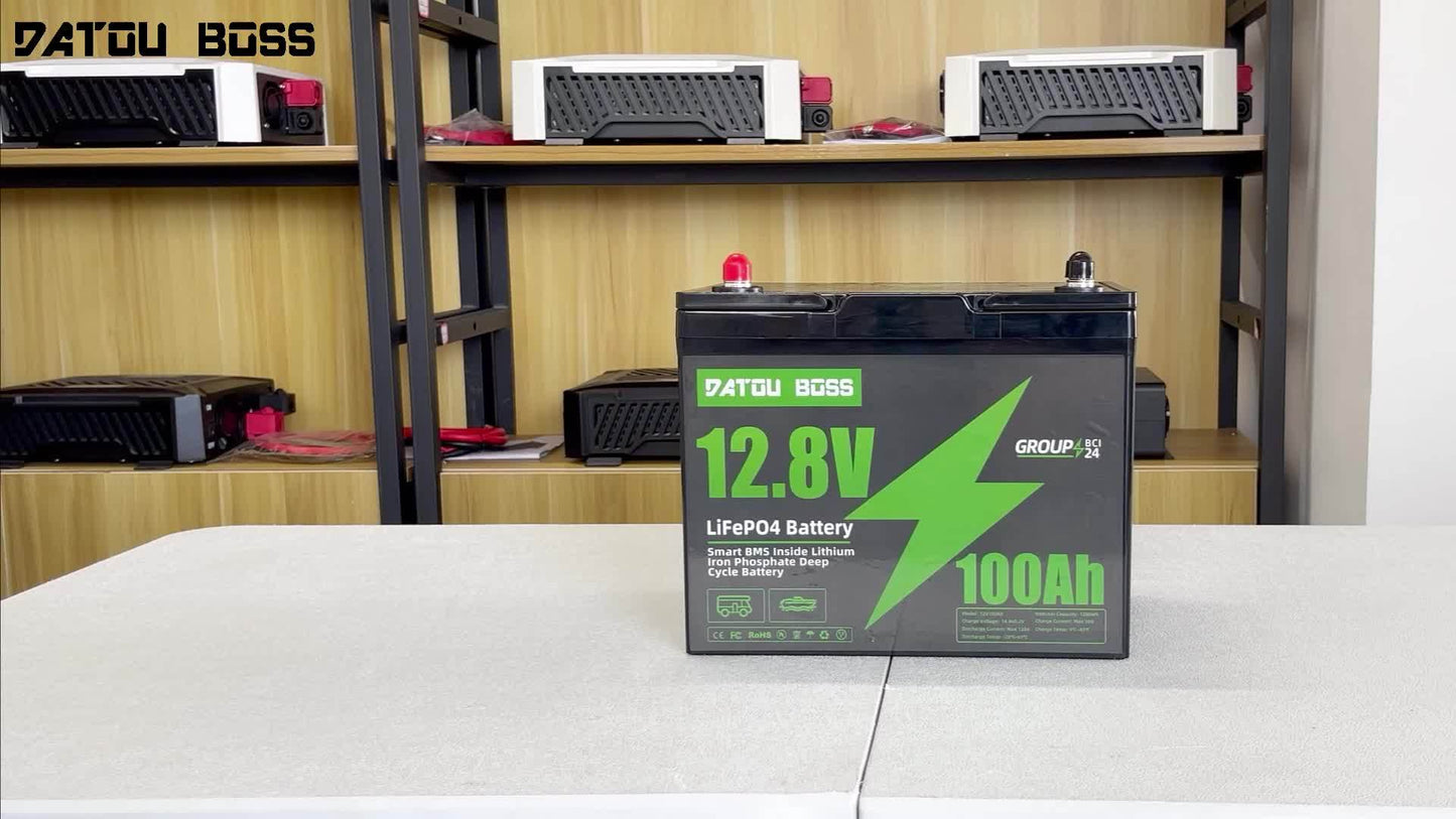 12V 100Ah LiFePO4 Accu – Lithium Accu – Camper Accu – Zonne-energie Accu – Boot Accu – Slimme 100A BMS – 4000+ Cyclus Levensduur