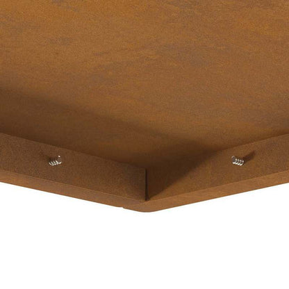 Vuurschaal – Vuurkorf – Tuinhaard – Sfeerhaard – Terrasverwarmer – Vierkant Design – 80x80x40 cm Cortenstaal – Ingebouwd Ontstekingssysteem