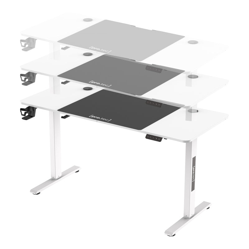 Verstelbaar Bureau – Zit-Sta Bureau – Hoogte Verstelbaar Bureau – Bureau Met Wieltjes – Elektrisch Verstelbaar – 120x60 cm Tafelblad – Met Geheugenfunctie