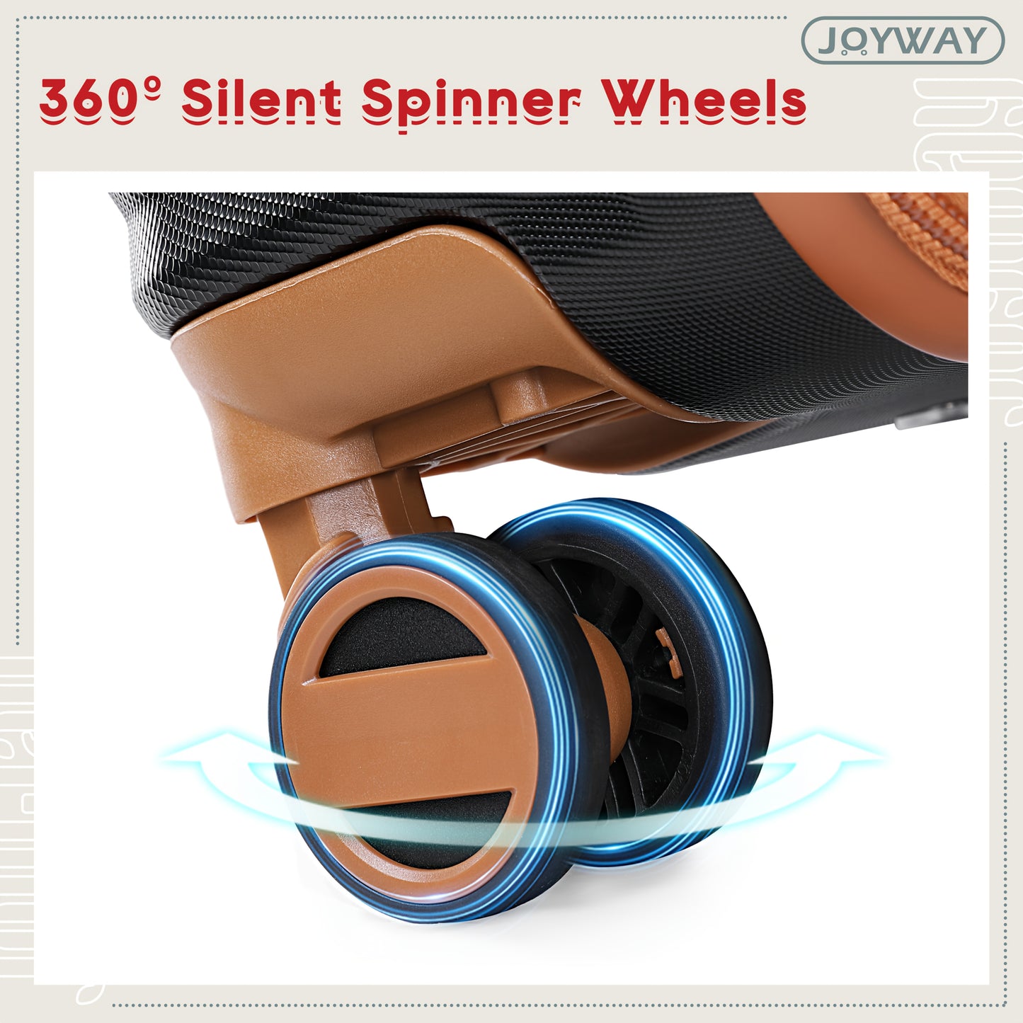 Kofferset – Bagage – Reiskoffer – Spinner Koffer – Lichtblauw – 3 Maten 20/24/28 Inch – Duurzame ABS Harde Schil – TSA Combinatieslot & 360° Draaiwielen