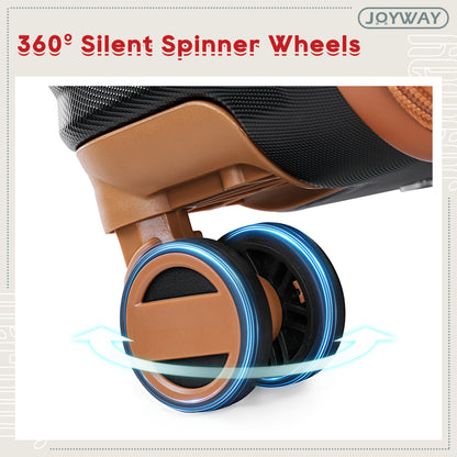 Kofferset – Bagage – Reiskoffer – Spinner Koffer – Lichtblauw – 3 Maten 20/24/28 Inch – Duurzame ABS Harde Schil – TSA Combinatieslot & 360° Draaiwielen