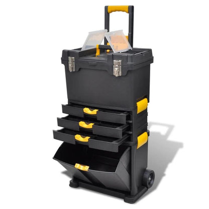 Rolling Make-Up Koffer – Make-Up Trolley – Beauty Koffer – Cosmetica Koffer – Make-Up Case Noir – Ruim En Overzichtelijk – Duurzaam PVC Met Wieltjes