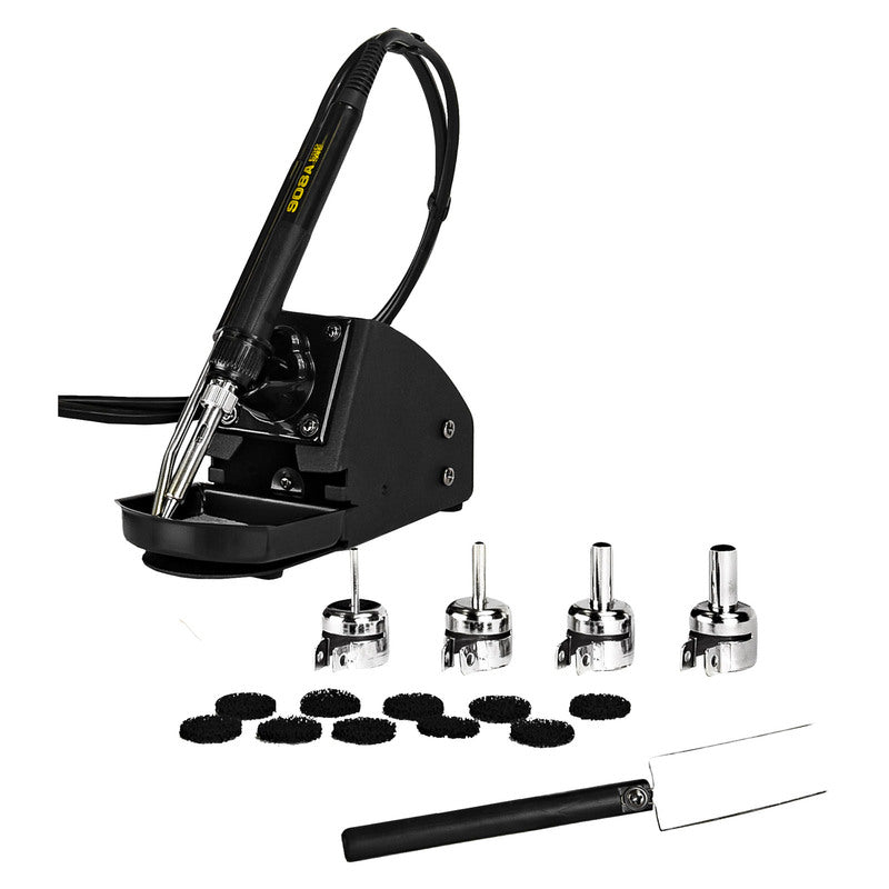 Soldeerstation – Soldeerbout – Hot Air Station – Soldering Tool – Digitaal – Instelbare Temperatuur 100-480°C – 75W Soldeerbout & 550W Hete Lucht