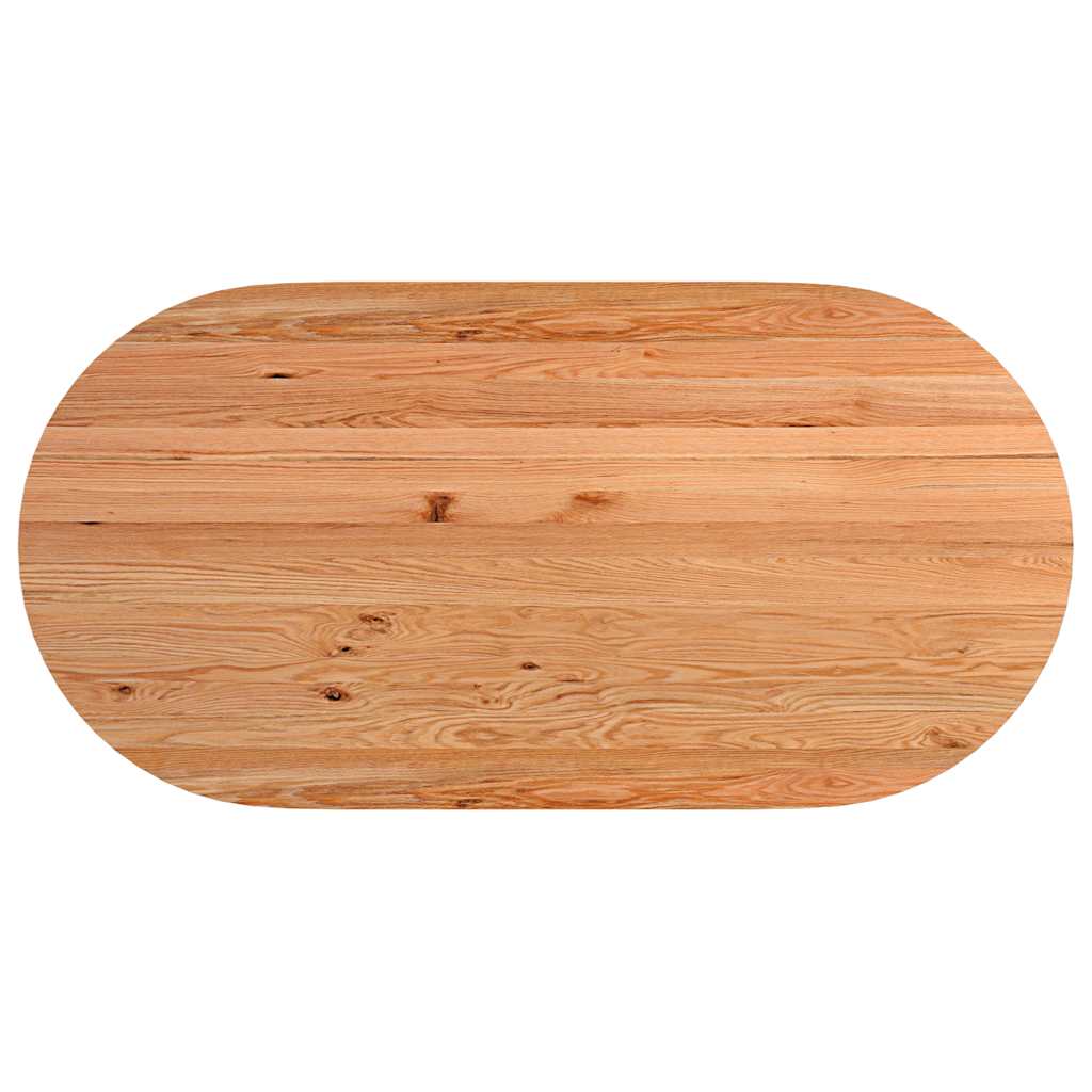 Eettafel – Tafel – Dinertafel – Eetkamertafel – Houten Tafel – Massief Eikenhout – Antraciet Stalen Poten – 220x100x74 cm – Verstelbare Pootjes – Robuuste Afwerking
