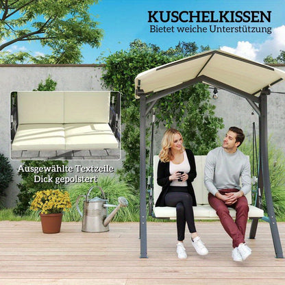 Heavy duty porch swing chair suitable for patio, yard, garden, lawn, Patio Furniture, Adjustable Canopy, Weatherresistant Material, Rocking Chair, Familyfriendly Seating
