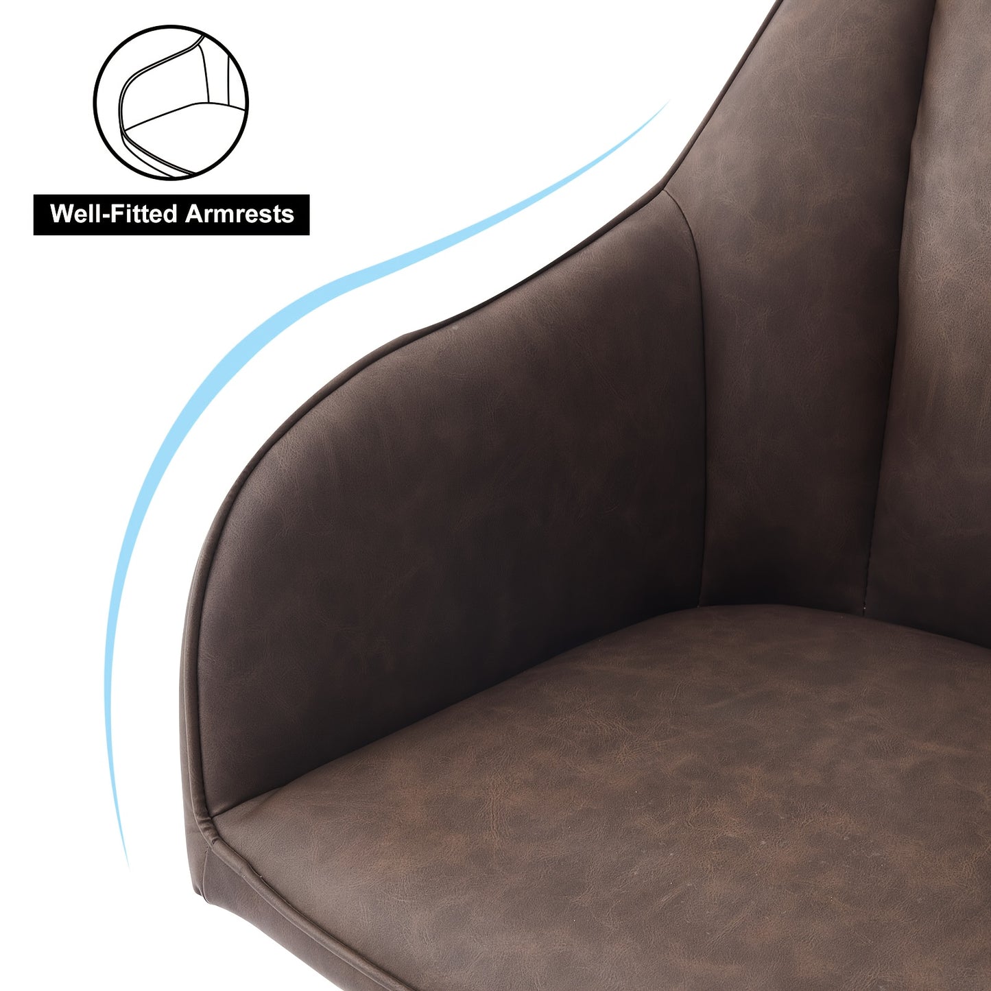 Eetkamerstoelen – Stoelen – Bureaustoelen – Kuipstoelen – Armstoelen – Kunstleer – Memory Foam Zitting – Ergonomisch Met Armleuningen