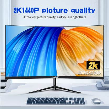 27 inch curved gaming monitor – curved scherm – gaming display – QHD monitor – frameless scherm – 180Hz verversingssnelheid – 1500R curve