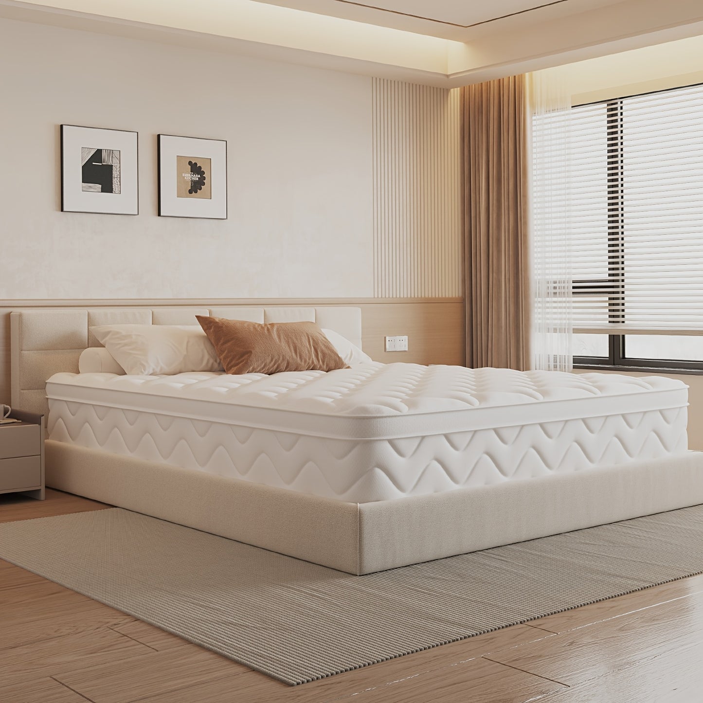 Matras – Matras Pocketvering – Eenpersoonsmatras – Tweepersoonsmatras – 7-Zones Pocketvering – Ergonomisch Ontwerp – Afneembare Wasbare Katoenen Hoes – Stevig H3 – 140x200/90x200/90x190 cm – 25/28 cm Dik
