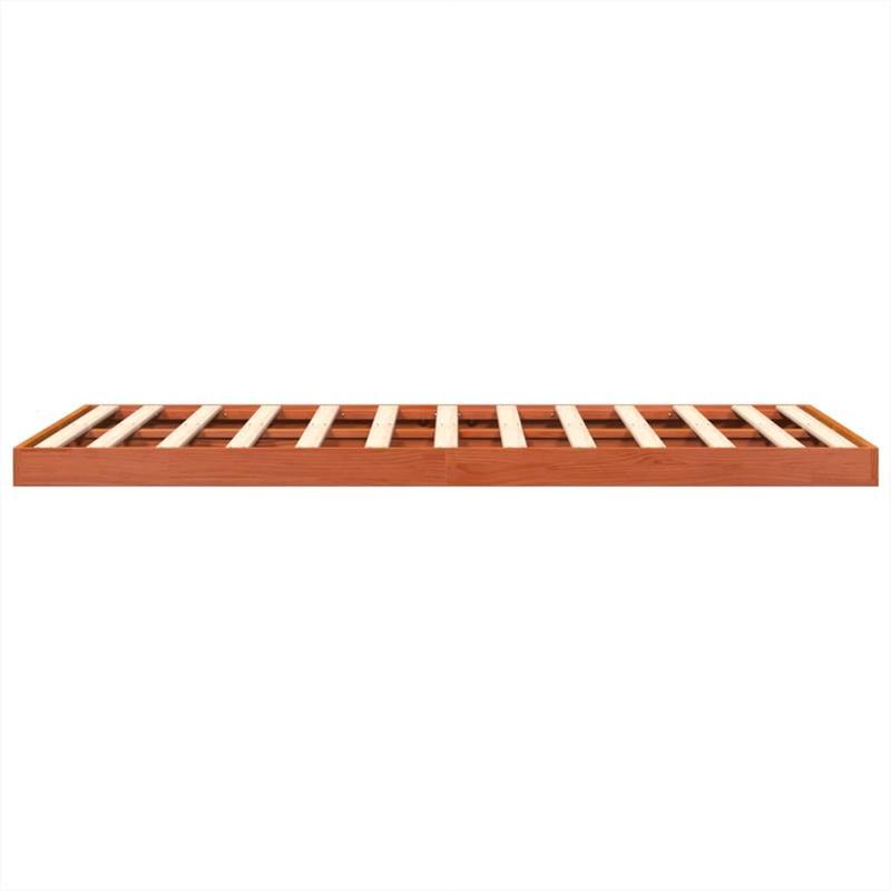 Bed frame Marrone Cera 140x200cm in Wood Solid of pine Removable and durable