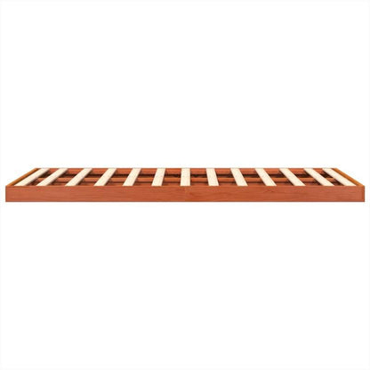 Bed frame Marrone Cera 140x200cm in Wood Solid of pine Removable and durable