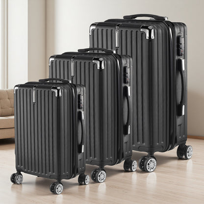 Koffer Set – Harde Koffer – Reiskoffer – Trolley – Bagage – 3 Delig – ABS Rigid Materiaal – 4 Zwenkwielen & Combinatieslot – 20/24/28 Inch