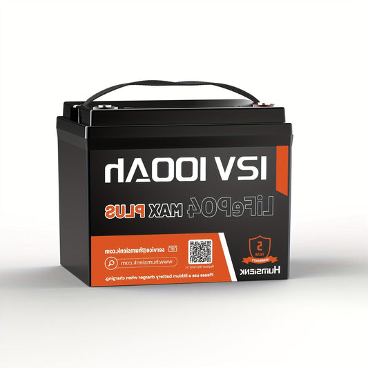Lithium Accu – LiFePO4 Accu – 12V Accu – Lithium Batterij – Oplaadbare Accu – 100Ah Capaciteit – Ingebouwd 100A BMS – Bestand Tegen Lage Temperaturen