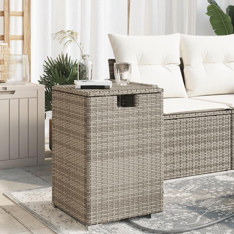 Propaanfleshoes Tafel – Gasfleshoes Tafel – Propaanfles Cover – Buiten Tafel – Outdoor Tafel – Grijs – 40x40x60 cm – Eenvoudig te Monteren – Draagbaar