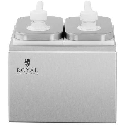 Double Dispenser for Sauces with a Stainless Steel Pump 2 X 2 L