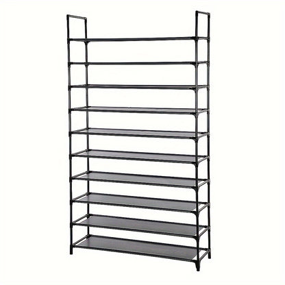 Schoenenkast – Schoenenrek – Schoenopberger – Schoenenplank – Schoenendisplay – 10 Niveaus – Geschikt Voor 48 Paar Schoenen – Waterbestendig – Vrijstaand Ontwerp