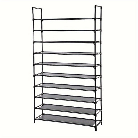 Schoenenkast – Schoenenrek – Schoenopberger – Schoenenplank – Schoenendisplay – 10 Niveaus – Geschikt Voor 48 Paar Schoenen – Waterbestendig – Vrijstaand Ontwerp