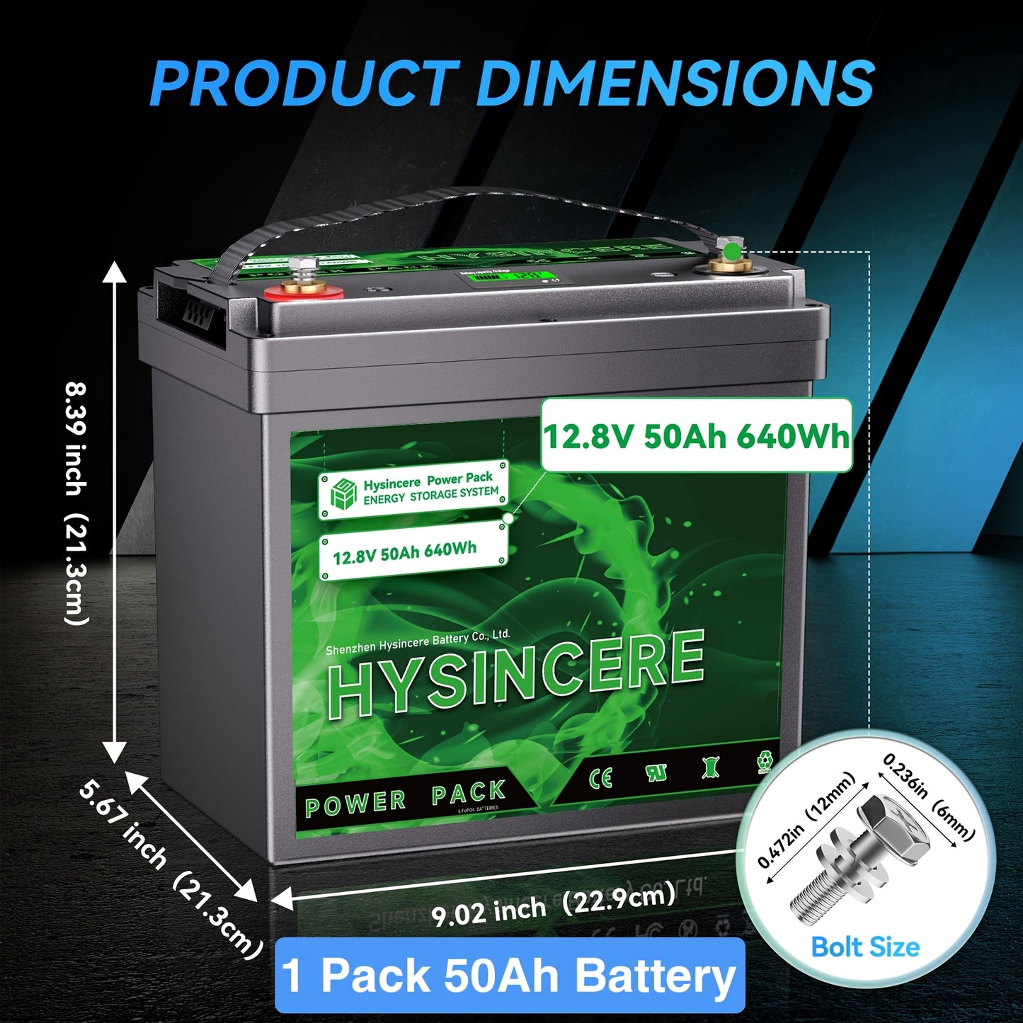 LiFePO4 Accu – Lithium Accu – Bootaccu – Camper Accu – Zonne-energie Accu – 12,8V 100Ah – Geavanceerd BMS – Hoogwaardige A+ Cellen