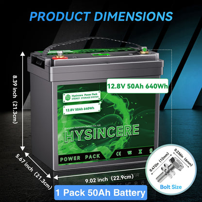 12,8V LiFePO4 Lithiumbatterij – Lithium Accu – Camper Accu – Boot Accu – Energie Opslag Batterij – 2-Pack 45-50Ah – Geavanceerd BMS – Langdurige Veiligheid