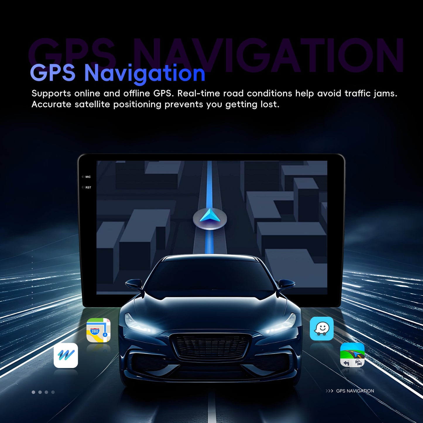 Android 15 Autoradio – Multimedia Speler – GPS Navigatie – Dubbele DIN Stereo – Touchscreen Radio – 10 Inch HD Scherm – Ingebouwde Achteruitrijcamera – Wi-Fi Connectiviteit