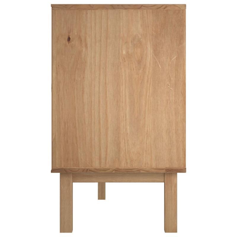 Kast – Opbergkast – Dressoir – Sideboard – Buffetkast – Variant Brun – Compact Formaat 113,5x43x73 cm – Duurzaam Materiaal Met Warme Beige Houtnerf Afwerking
