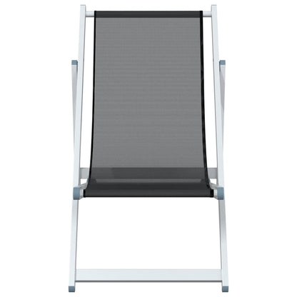 Inklapbare Strandstoel – Strandstoel – Tuinstoel – Campingstoel – Lichtgewicht Aluminium Frame – 3-Verstelbare Zitposities