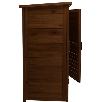 Tuinhuisje – Tuinschuur – Gereedschapsschuur – Buitenberging – Tuinkast – Massief Grenenhout – Compact 87x96,5x46,5 cm