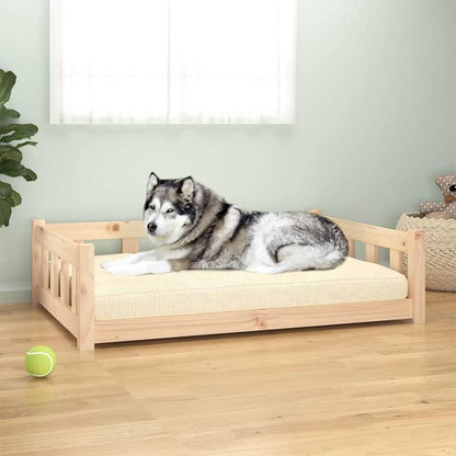 Hondenmand Extra Groot – Hondenbed XXL – Hondenkussen Groot – Donutmand Groot – Hondenbank Medium – Massief Dennenhouten Constructie – Orthopedisch Comfort – 105,5x75,5x28 cm – Wit Rechthoekig Design – Duurzaam en Stevig