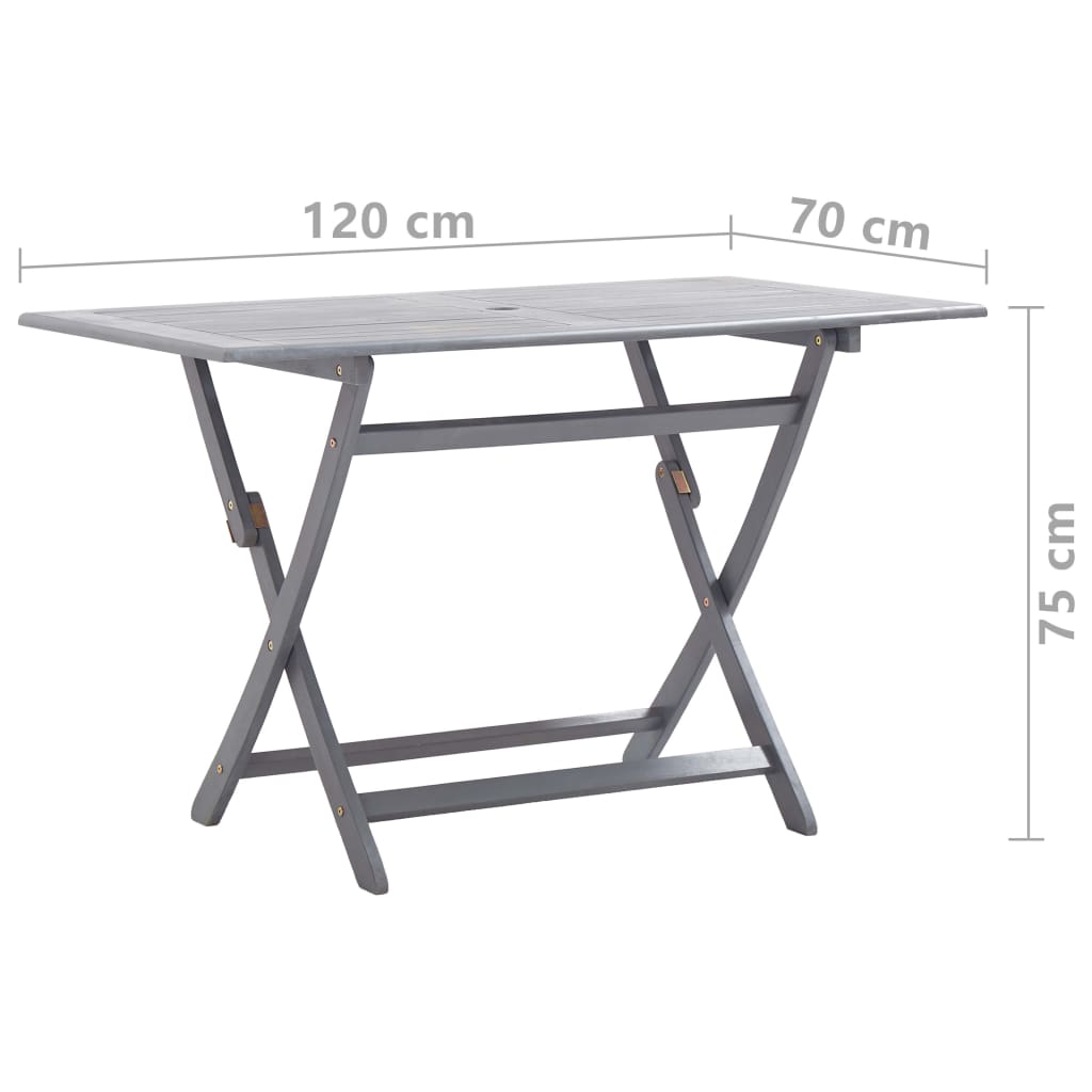 Vidaxl 5/7X Solid Acacia Wooden Garden Set Grey Terrace Set With/Without Armrest