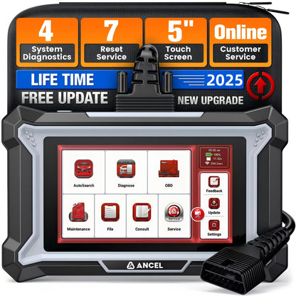 OBD2 Scanner Auto – Diagnose Tool – Code Reader – Foutcode Scanner – Auto Diagnostiek – 4 Systemen Uitlezen – Groot Kleurenscherm