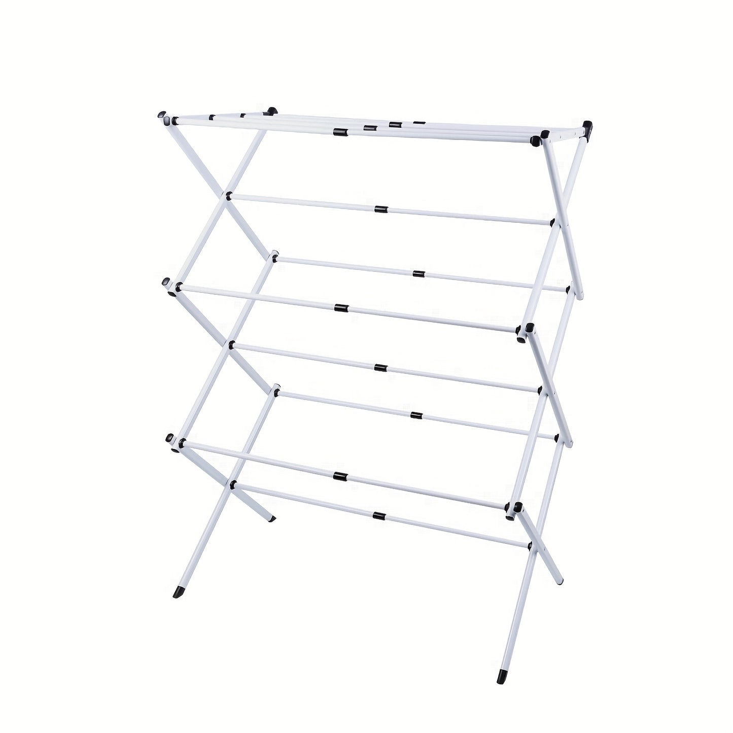 Droogrek – Wasrek – Droogtoren – Waslijn – Wasstandaard – Inklapbaar Ontwerp – 30 Kg Draaggewicht – Ijzer en PP Frame – 3 Lagen – Ruimtebesparend – 75x34x105 cm