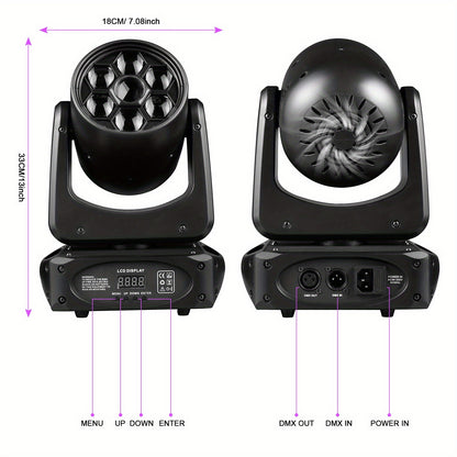 Moving Head Stage Light – Beam Light – DJ Licht – Discotheek Lamp – Theater Spot – 150W LED Vermogen – 540° X-As Rotatie