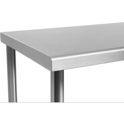 RVS Werktafel – Werkbank – Keukentafel – Cateringtafel – Onderstel Tafel – 120x70 cm – Verstelbare Poten – Onderplank