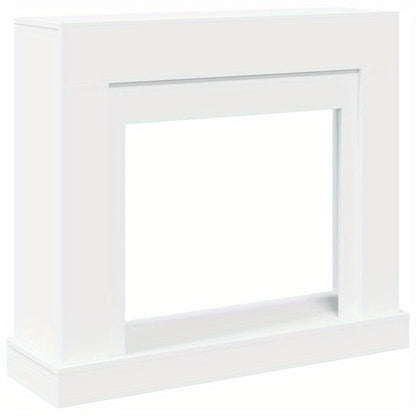 Haardscherm – Haardomranding – Haardafrastering – Kachelhek – Veiligheidshek – Wit – Hout – 100x30x87,5 cm – Beschermend – Stijlvol