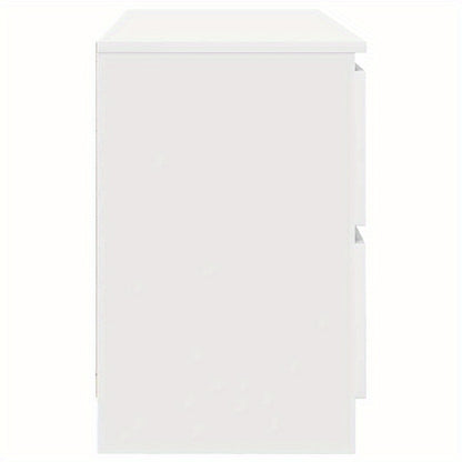TV meubel – TV kast – Media meubel – Entertainment meubel – Wit tv meubel – Compact 100x35x54 cm – MDF en hardhout