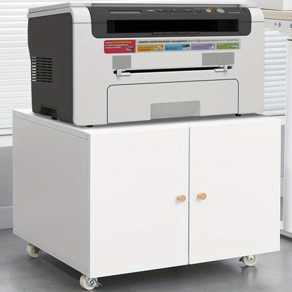 Mobiele Printerstandaard – Printertafel – Werkplek Organizer – Roltafel – Opbergkast – Stevige Aluminium Constructie – Ruimtebesparend Compact Design