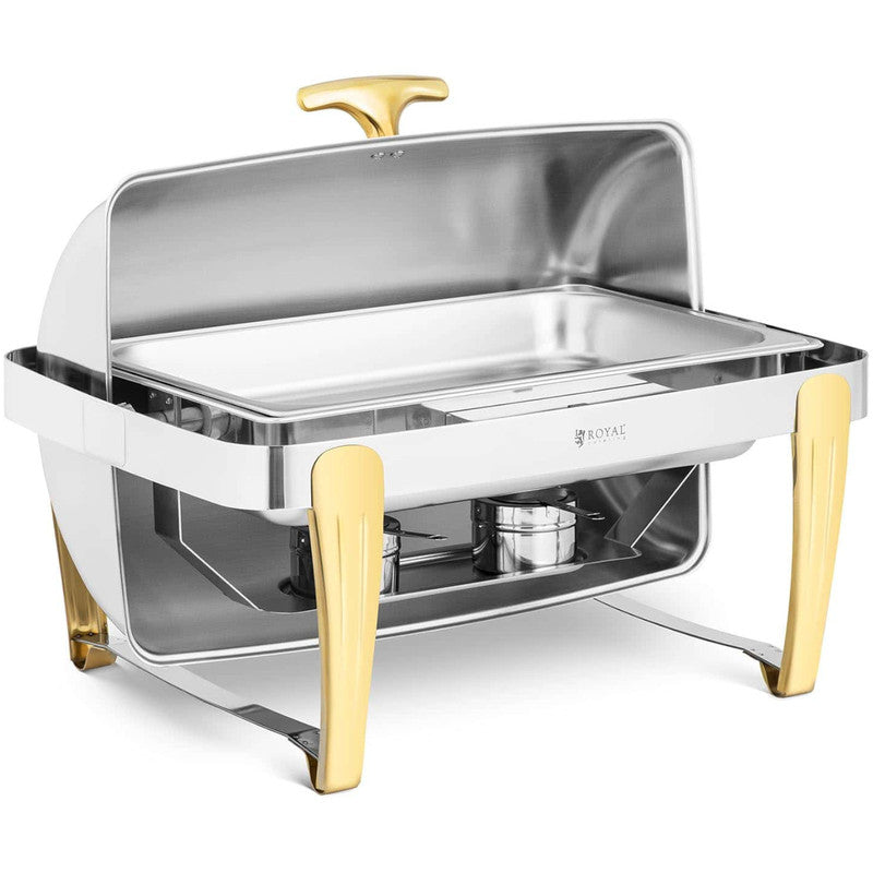Rolltop Pastawarmhouder – Pasta Warmhouder – Buffet Warmhouder – Catering Warmhouder – GN 1/1 Warmhouder – 9 Liter Inhoud – Roestvrij Staal Waterbad Functie
