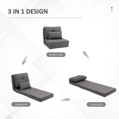 vloermatras – slaapmatras – vouwmatras – logeermatras – matras – 2-in-1 vouwstoel en matras – duurzaam polyester – lichtgewicht en compact 60x80x56 cm