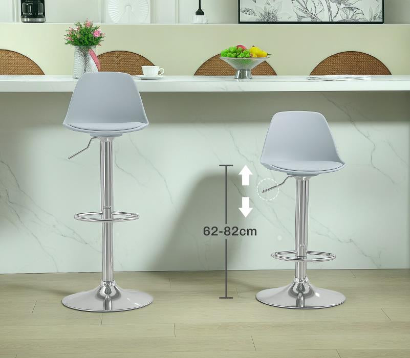 Draaibare Stoel – Eetkamerstoel – Bureaustoel – Kruk – Kussenstoel – 360 Graden Draaibaar – Verstelbare Rugleuning – Stalen Frame – Kunstleer Bekleding