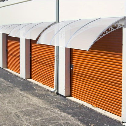 Luifel – Voordeuroverkapping – Deurluifel – Overkapping – Zonwering – Transparant Polycarbonaat Dak – 300x100 cm – Weerbestendig & UV-bestendig
