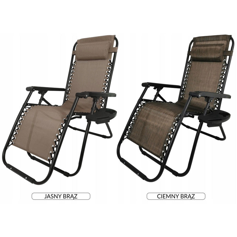 Zero Gravity Ligstoel – Relaxstoel – Tuinstoel – Ligbed – Outdoor Stoel – Versterkt Metaal – Waterafstotende Ademend Stof