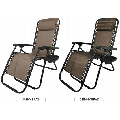 Zero Gravity Ligstoel – Relaxstoel – Tuinstoel – Ligbed – Outdoor Stoel – Versterkt Metaal – Waterafstotende Ademend Stof