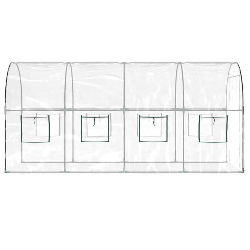 Serre – Tuinkas – Kweekkas – Broeikas – Plantenkas – Transparant PVC – Stalen Frame – Afmeting 160x400x190 cm