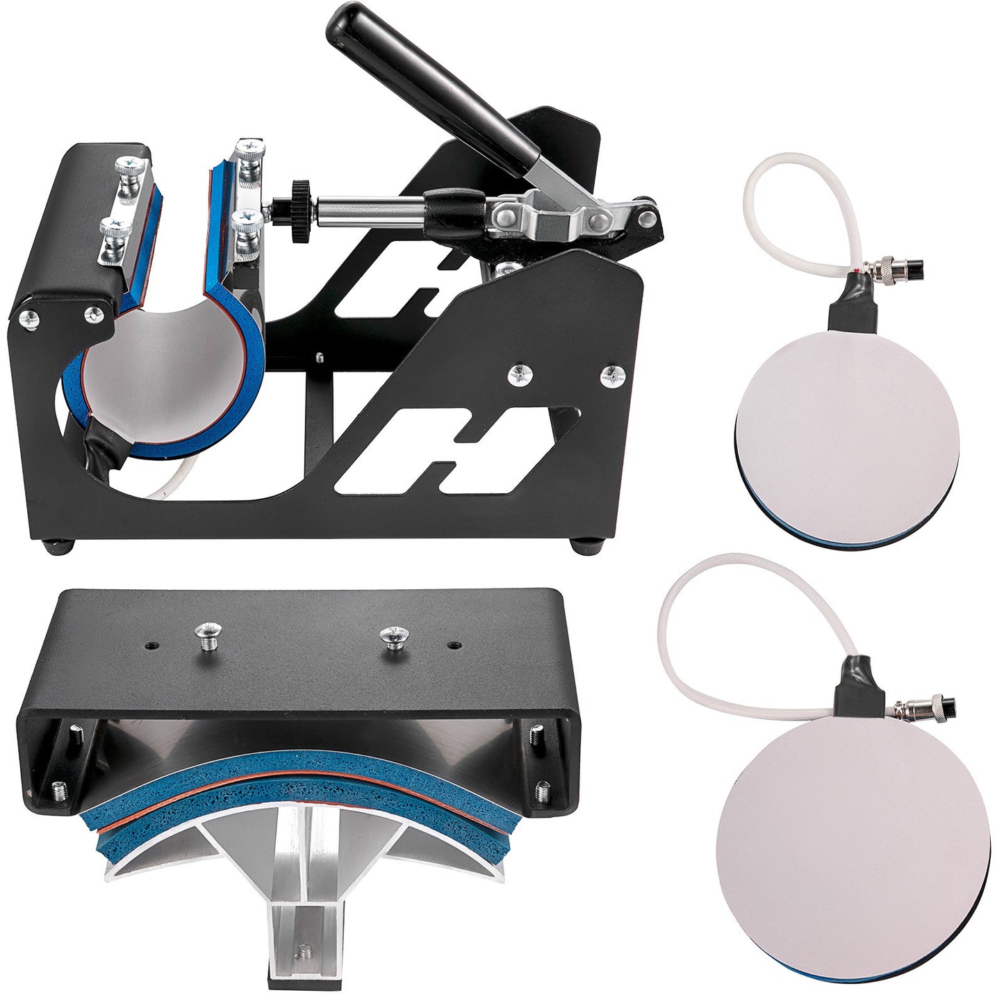 Hittepers – Transferpers – Heat Press – Warmtepers – Sublimatiepers – 5-in-1 Multifunctioneel – 38x38 cm Teflonplaten – 1800W Snelle Verwarming
