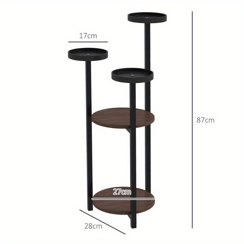 Plantenrek – Plantenstandaard – Plantentrap – Bloemenrek – Plantenetagere – 5 Lagen – Stevige Poten – Ruimtebesparend Verticaal Design