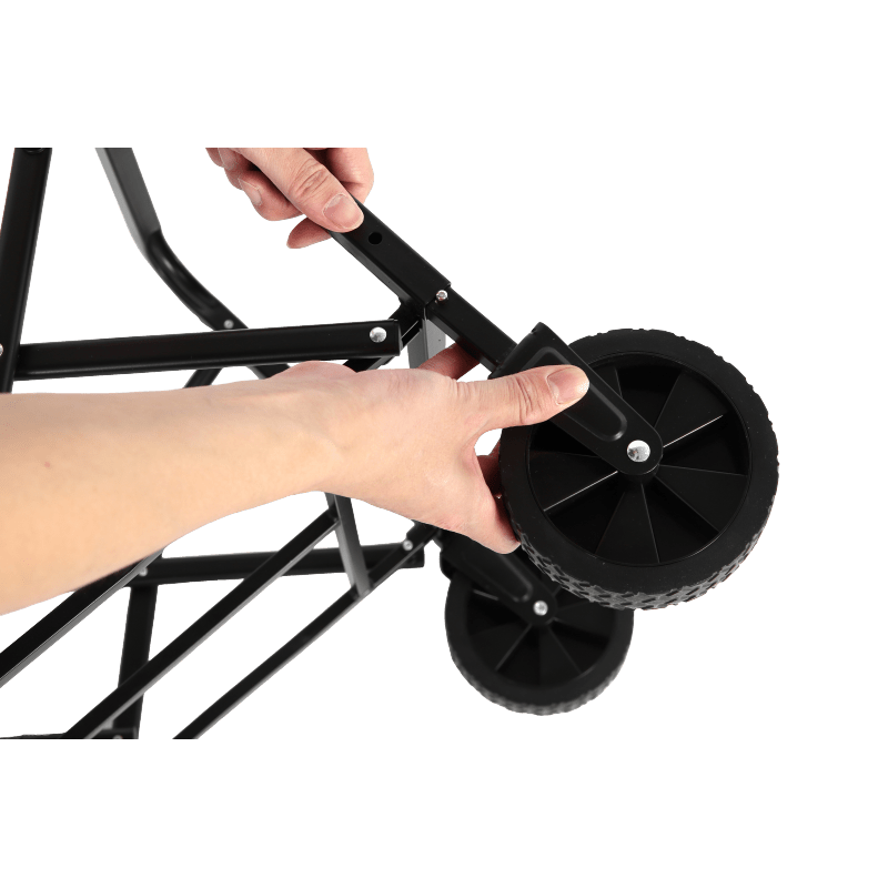 Bolderkar – Steekwagen – Opvouwbare Kar – Transportkar – Tuinkar – Lichtgewicht & Opvouwbaar – Robuust Stalen Frame Army Groen