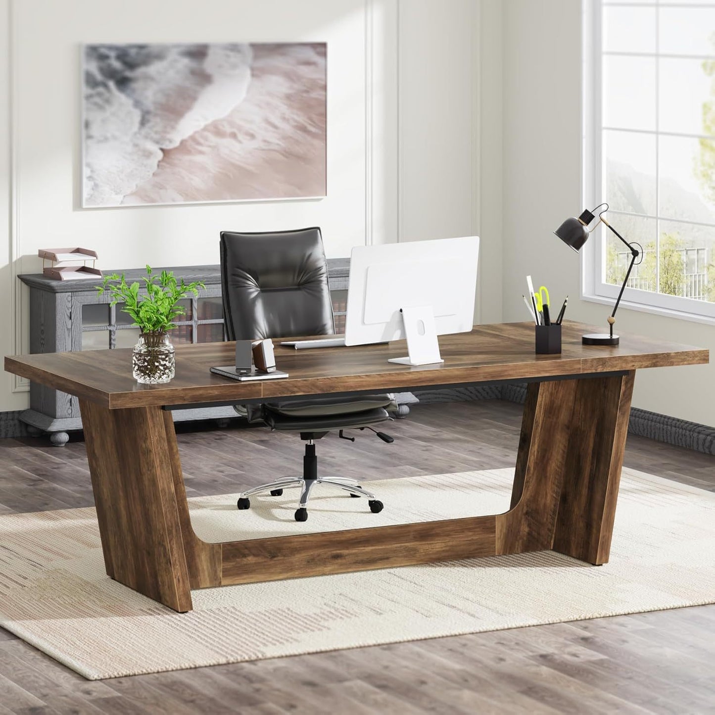 Eettafel – Keukentafel – Dining Table – Tafel – Eetkamertafel – Industrieel Design – Massief Hout – 180 cm Breed – Stevige Constructie
