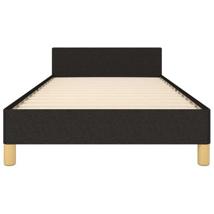 Bed frame without Mattress Black 80x200cm Tissue Practical, removable, suitable for all seasons, Bedroom Furniture, Spacesaving Bed, Stylish Bed Frame, Modern Bedroom, Easy Assembly, Wooden Frame, Simple Bed, Slatted Base, Ap
