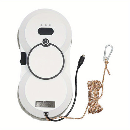 Raamreinigingsrobot – Ramenrobot – Glazenreiniger – Stofzuigerrobot – Dweilrobot – 2-in-1 Stofzuigen en Dweilen – Wit Modern Design – Sterke Draagkracht 6 kg