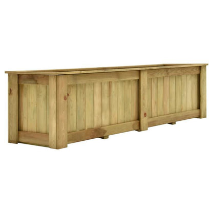 Hoogte Moestuinbak – Verhoogde Plantenbak – Kweekbak – Moestuinbak – Kruidenbak – Geïmpregneerd Vurenhout – Ruime Afmetingen 196x50x50 cm